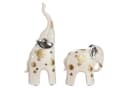 Gilde Skulptur Elefant Midas Kunstharz Beige/Gold/Silber Bild 2