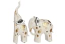 Gilde Skulptur Elefant Midas Kunstharz Beige/Gold/Silber Bild 3