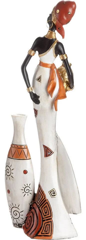 GILDE Skulptur Figur Frau Imara Weiß Deko Kunstharz - Bild 4
