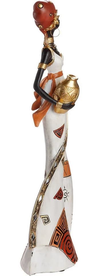 GILDE Skulptur Figur Frau Imara Weiß Deko Kunstharz - Bild 5
