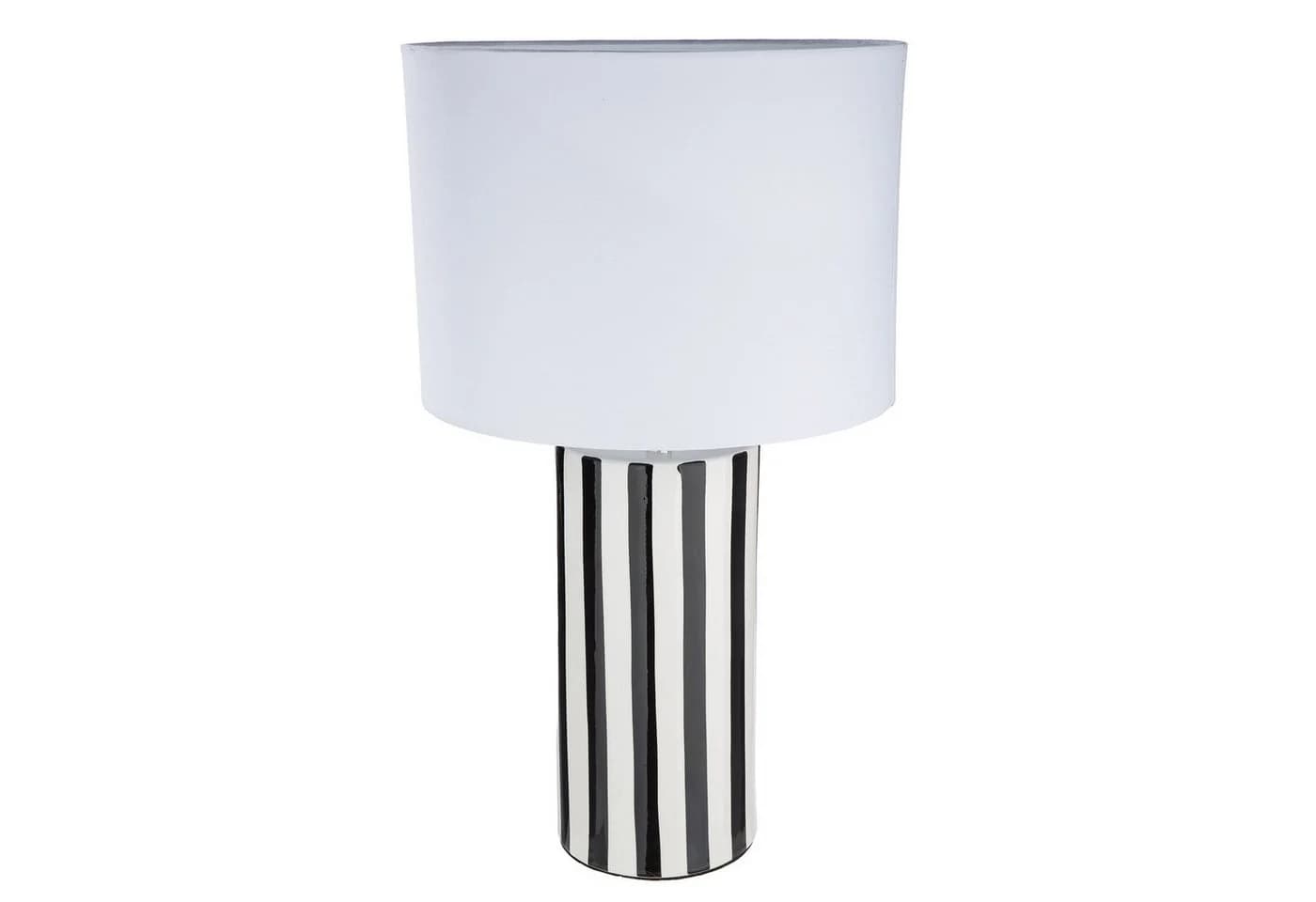 GILDE Tischleuchte STRIPES Schwarz/Weiß Keramik - Bild 2