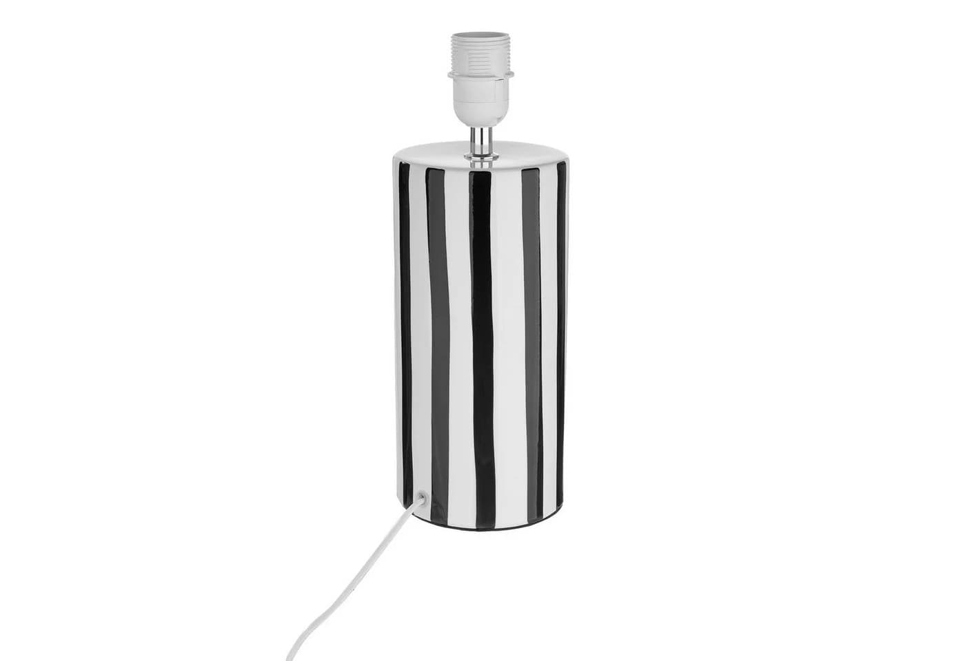GILDE Tischleuchte STRIPES Schwarz/Weiß Keramik - Bild 5