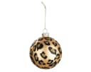GILDE Weihnachtsbaumkugel „Leopard“ Glas Schwarz/Gold Ø 8 cm Bild 2