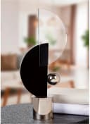 Gilde Skulptur Hakura Glas Schwarz Silber Bild 1