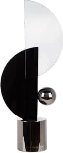 Gilde Skulptur Hakura Glas Schwarz Silber Bild 2