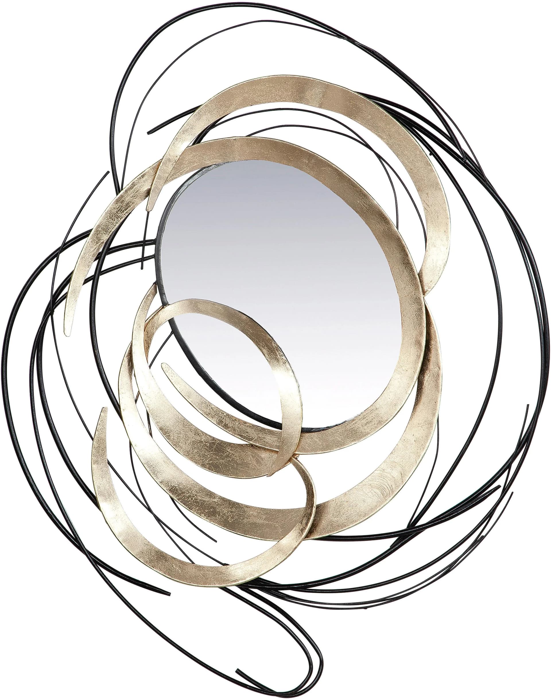 Casablanca by Gilde Wanddekoobjekt Wandrelief Elegante Metall Gold Schwarz - Bild 2