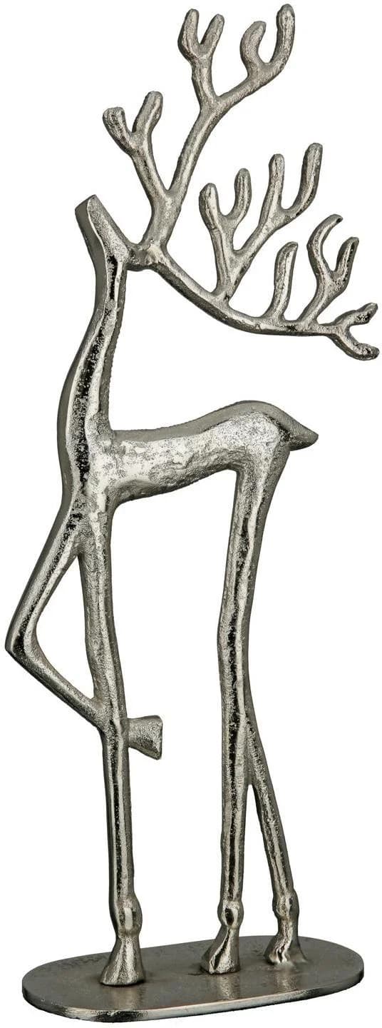 Casablanca by Gilde Rentier Dekofigur Nordy silberfarben Aluminium