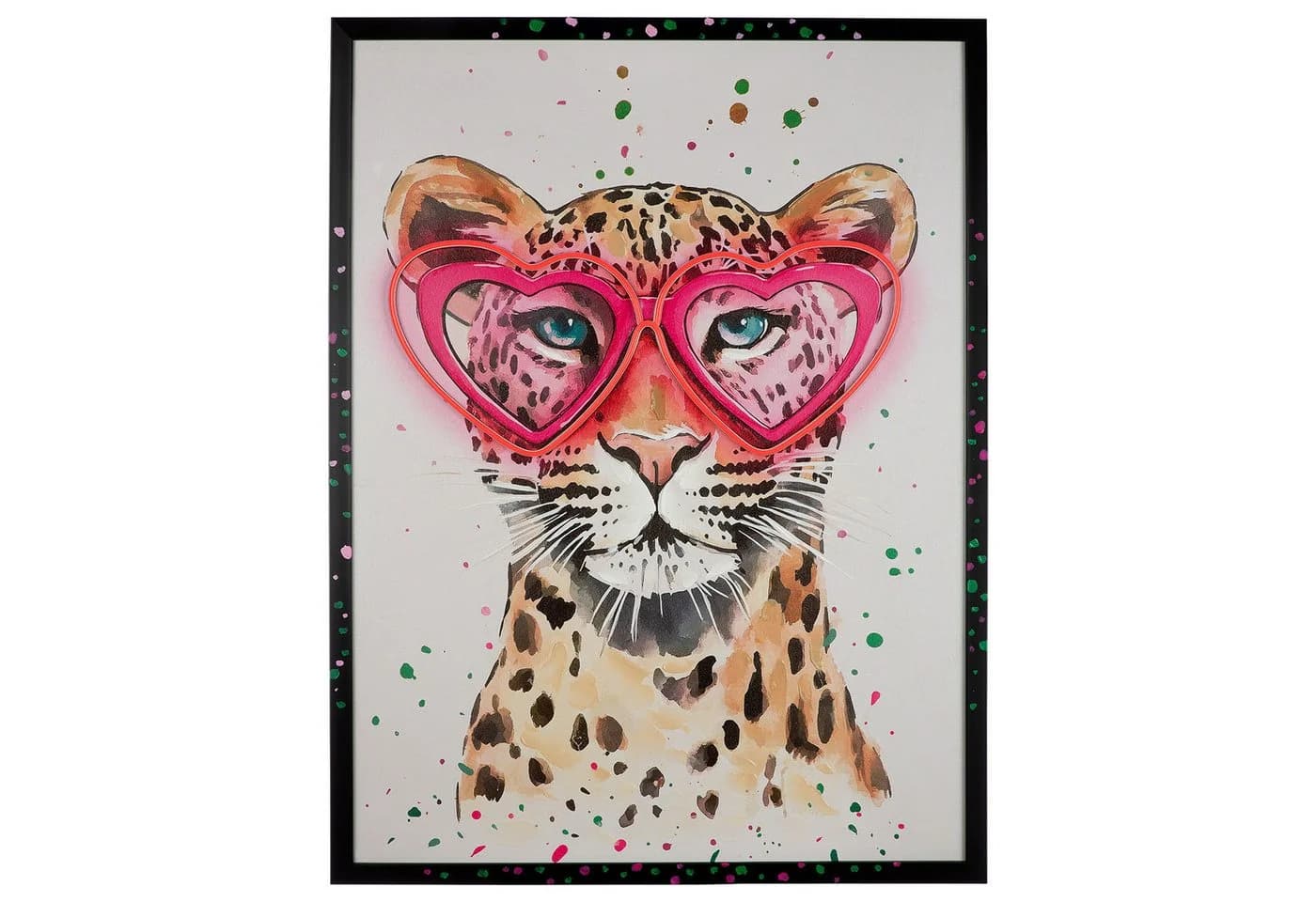 GILDE LED-Leinwandbild Leo Love Leopard Rosa - Bild 3