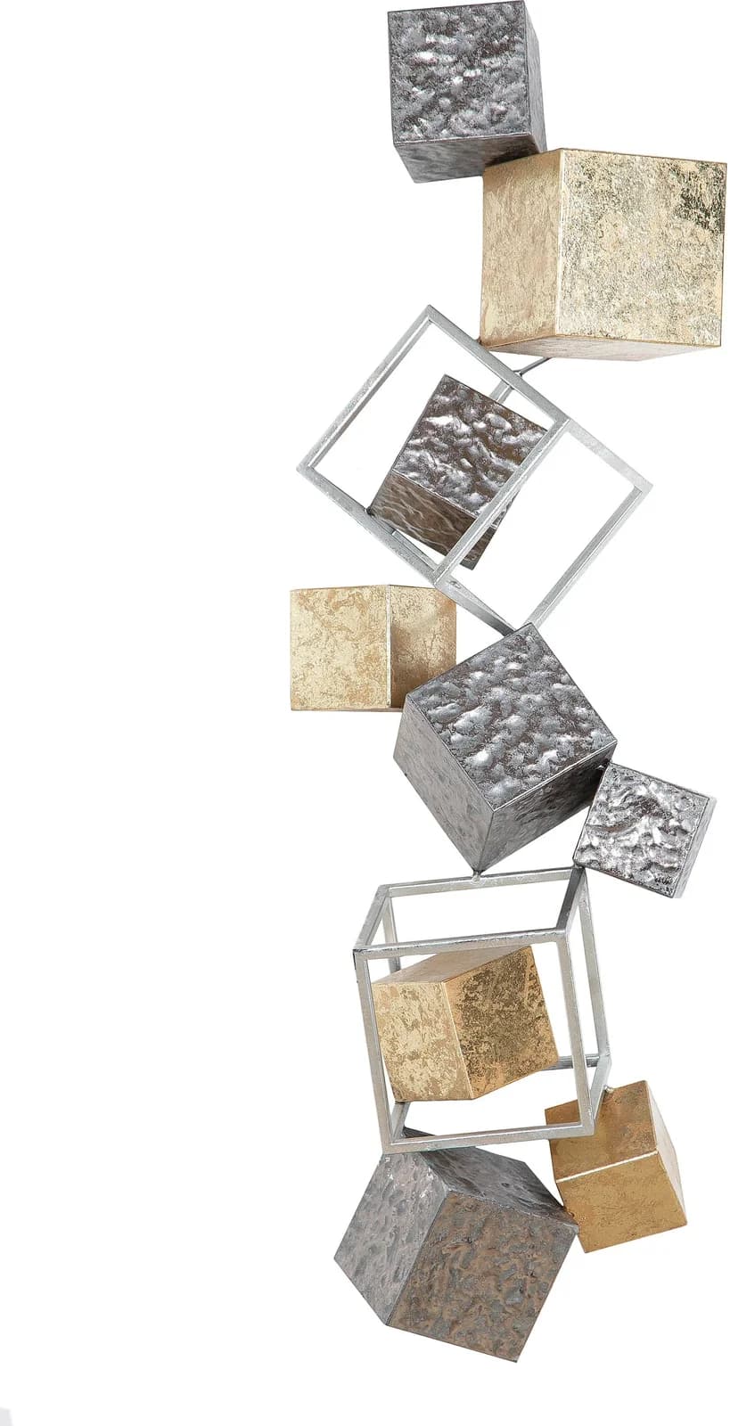 Casablanca by Gilde Wanddekoobjekt Wandrelief Cubes Metall