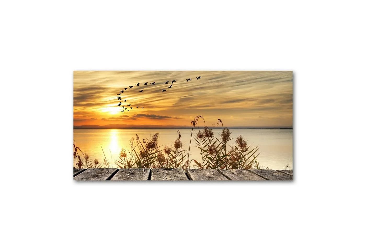 Tulup Leinwandbild XXL 100x50 cm Pier Am See Modern - Bild 2