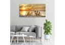 Tulup Leinwandbild XXL 100x50 cm Pier Am See Modern Bild 3