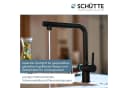 Küchenarmatur SCHÜTTE "AQUADUCT" Sprudelwasser-Spültischarmatur Schwarz matt Bild 5