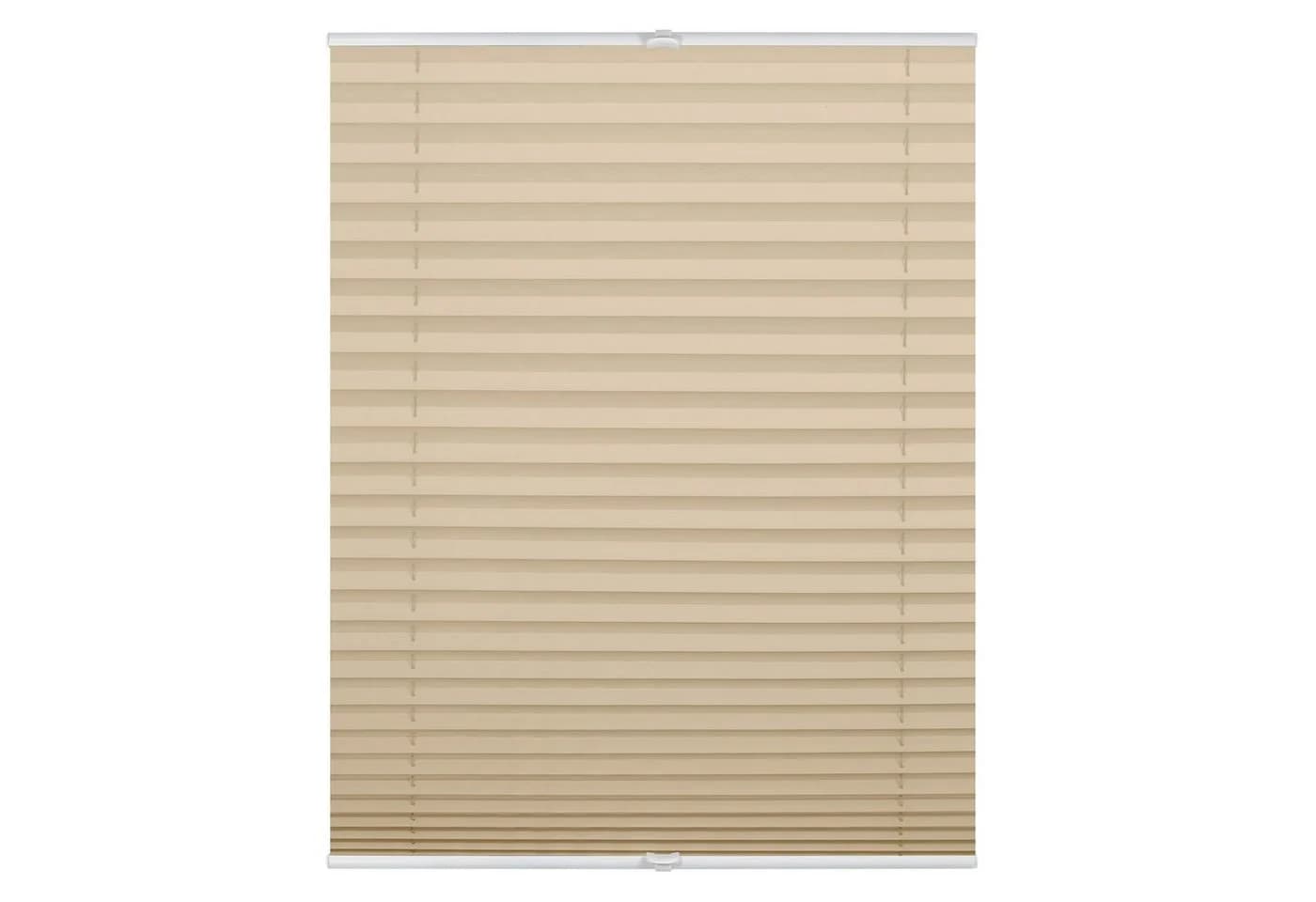 Roomy Plissee Klemmfix Beige 100% Polyester Bohrfrei