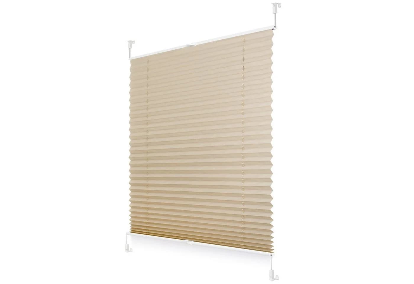Roomy Plissee Klemmfix Beige 100% Polyester Bohrfrei - Bild 2
