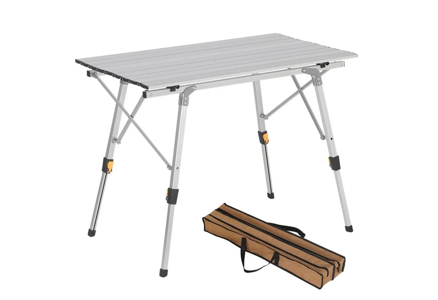 Woltu Campingtisch Klappbar Höhenverstellbar Silber Aluminium - Bild 2