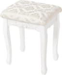 Woltu Sitzhocker Barock Landhaus Hocker MDF Holz Weiß Bild 2