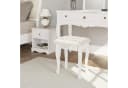 Woltu Sitzhocker Barock Landhaus Hocker MDF Holz Weiß Bild 5