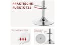 Woltu Barhocker 2er Set Weiß Kunstleder Höhenverstellbar Bild 5