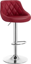 Woltu Barhocker Rot Kunstleder Höhenverstellbar 360° Drehbar Bild 2