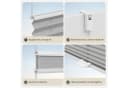 Woltu Plissee Grau Klemmfix Milchglas Muster Polyester Bild 5