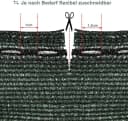 Woltu Zaunblende Sichtschutz grün HDPE-Gewebe mit Knopflöchern Bild 3