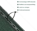 Woltu Zaunblende Sichtschutz grün HDPE-Gewebe mit Knopflöchern Bild 4