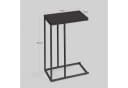 Woltu Beistelltisch MDF Metall C-Form Braun/Schwarz Bild 3