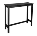 Woltu Bartisch Schwarz Metallgestell MDF Tischplatte Bild 2