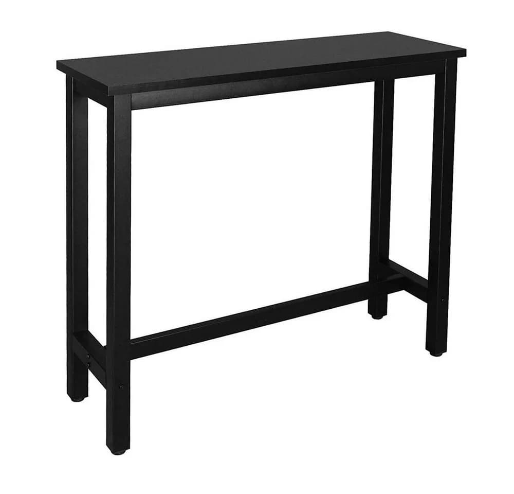 Woltu Bartisch Schwarz Metallgestell MDF Tischplatte - Bild 2