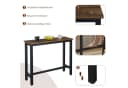 Woltu Bartisch Schwarz Metallgestell MDF Tischplatte Bild 5