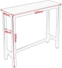 Woltu Bartisch Set Weiß mit 2 Barhockern Bild 3