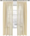 Woltu Gardine 2 St. Halbtransparent Leinenoptik mit Schlaufen Bild 1