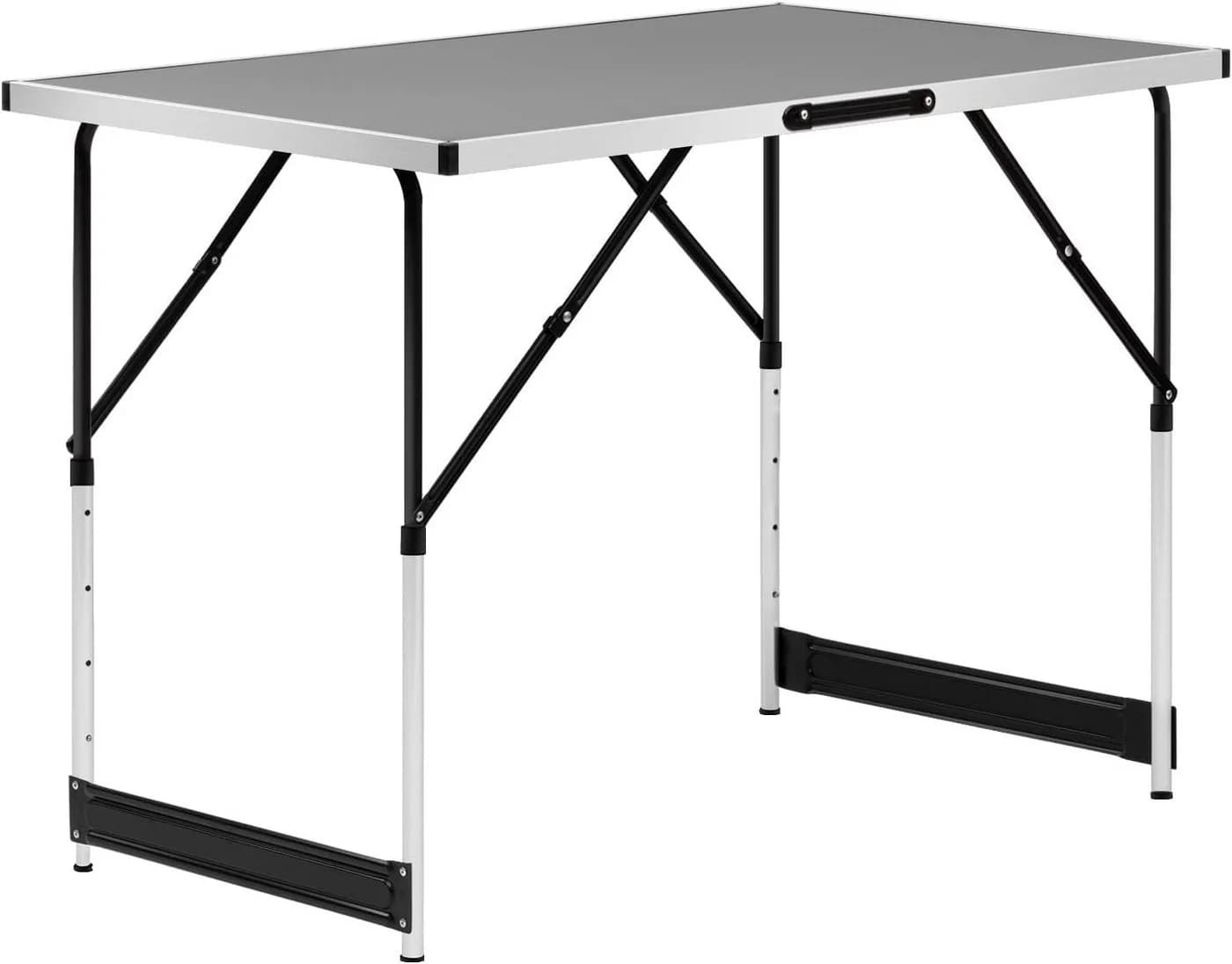 Woltu Campingtisch Klappbar Höhenverstellbar Grau Aluminium - Bild 2