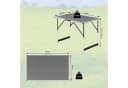 Woltu Campingtisch Klappbar Höhenverstellbar Grau Aluminium Bild 3