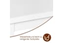 Woltu Bartisch Weiß Metallgestell MDF Tischplatte Modern Bild 4