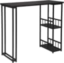 Woltu Bartisch mit 2 Ablageflächen aus Metallgestell & MDF Bild 2