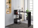 Woltu Bartisch Schwarz/Weiss mit 3 Ablageflächen & 180° Drehfunktion Bild 1