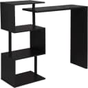 Woltu Bartisch Schwarz/Weiss mit 3 Ablageflächen & 180° Drehfunktion Bild 5