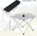 Woltu Campingtisch Alu Faltbar mit Tragetasche Silber Bild 3