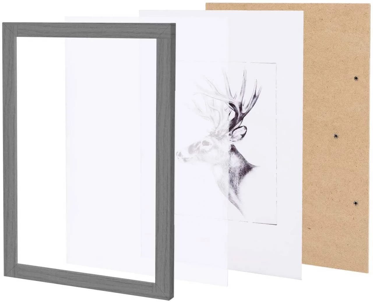 Woltu Bilderrahmen 10er-Set MDF mit Plexiglas - Bild 5