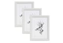 Woltu Bilderrahmen 3er Set Massivholz Weiß/Schwarz/Silber/Grau/Braun/Natur Bild 2
