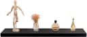 Woltu Wandregal 2er-Set Schwarz Retro Holz Board Bild 4