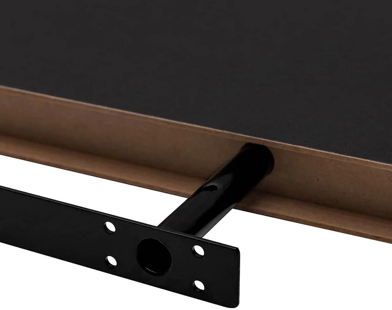 Woltu Wandregal 2er-Set Schwarz Retro Holz Board - Bild 5