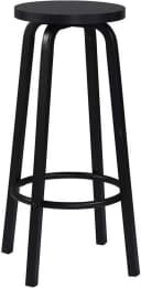 Woltu Barhocker 2er Set Schwarz MDF Metall Industriell Bild 5