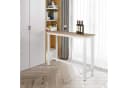 Woltu Bartisch Metallgestell MDF-Platte 140x40x100cm Bild 4
