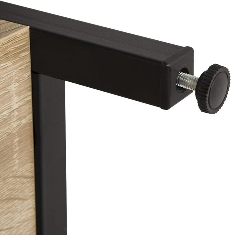 Woltu Bücherregal 1-tlg. mit offenem Stauraum und Schrank MDF Metall - Bild 4