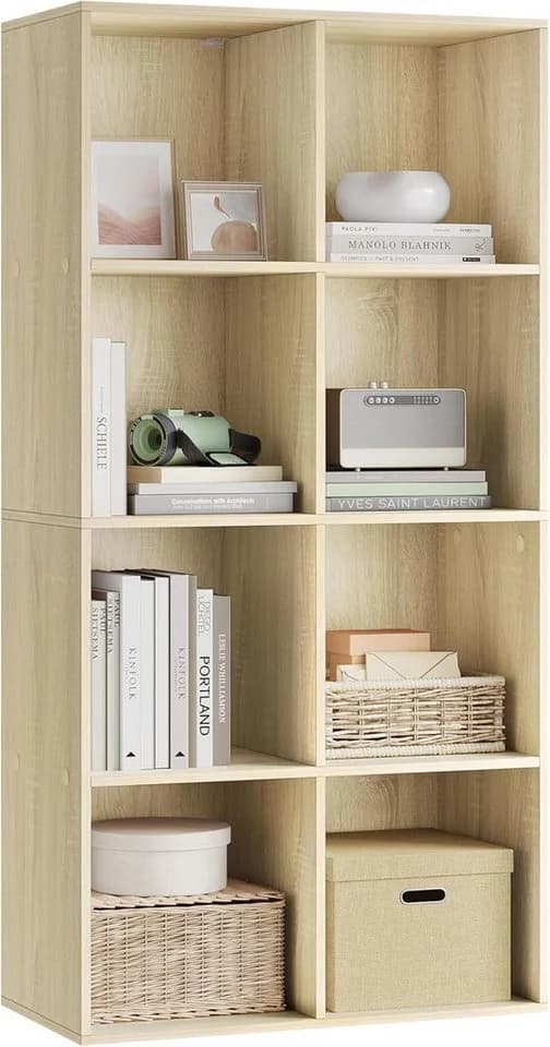 Woltu Bücherregal 8 Fächer MDF Beige - Bild 2