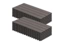 Woltu WPC-Fliesen 30x60cm Anthrazit Braun Grau Coffee Klicksystem Bild 2