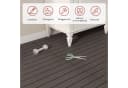 Woltu WPC-Fliesen 30x60cm Anthrazit Braun Grau Coffee Klicksystem Bild 4