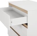 Woltu Wickelkommode 3 Schubladen Weiß Eiche Modern Bild 4